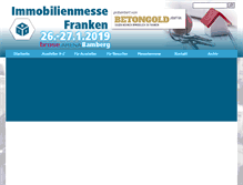 Tablet Screenshot of immobilienmesse-franken.de